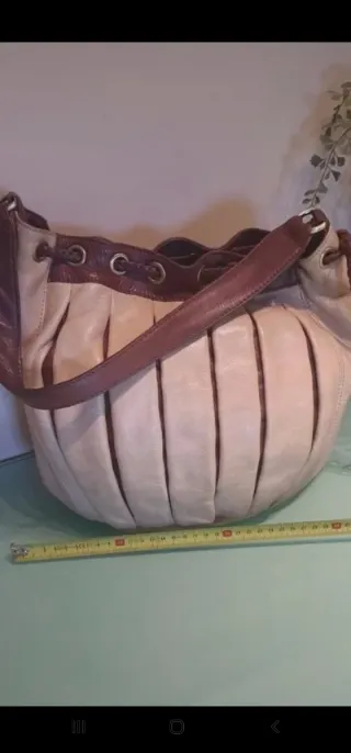 Bolso Miah Piel Beige y Marrón