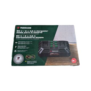 CARGADOR DOBLE BATERÍAS 20V PARKSIDE (NUEVO)