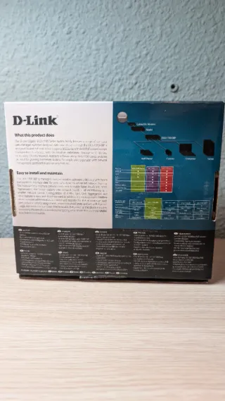 Switch PoE D-Link 8 Puertos Gigabit 1000 Mbps