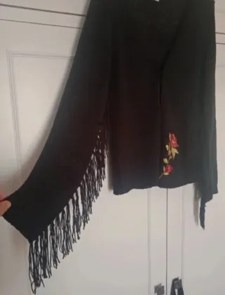 Chaqueta punto flecos Amichi L