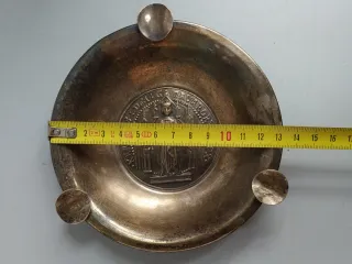 Cenicero Vintage en Alpaca Carlos I Rey de Navarra