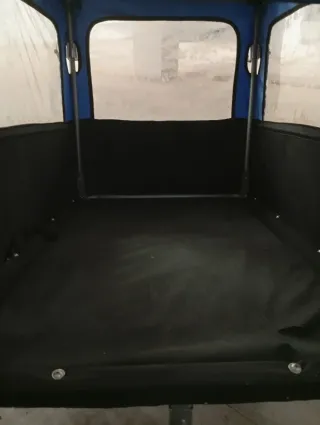 Carro remolque para perros bici