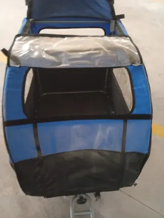 Carro remolque para perros bici