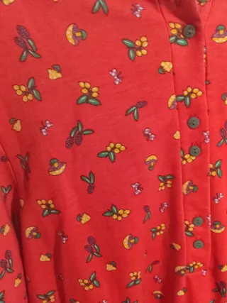 Camisón estampado flores setas