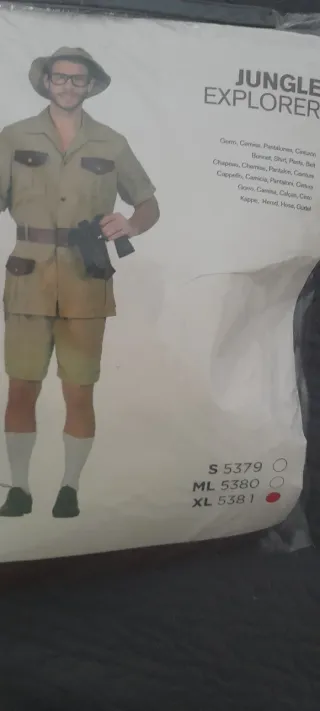 Disfraz Explorador Jungla Kimokawaii Talla xl