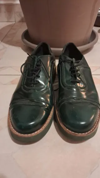 Zapatos Camper Verdes Talla 39 Cordones