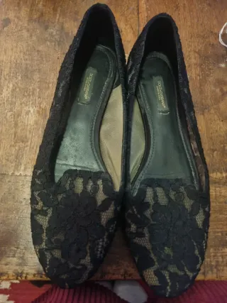 Bailarinas Dolce & Gabbana encaje negro