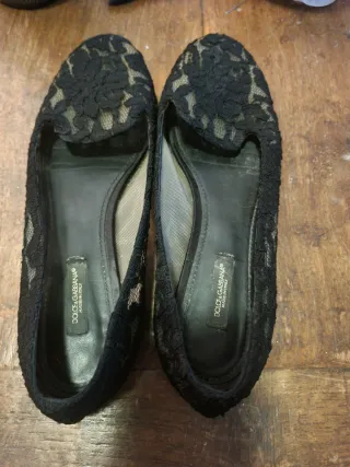 Bailarinas Dolce & Gabbana encaje negro