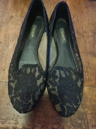 Bailarinas Dolce & Gabbana encaje negro