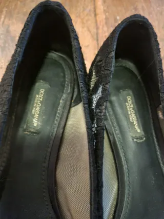 Bailarinas Dolce & Gabbana encaje negro