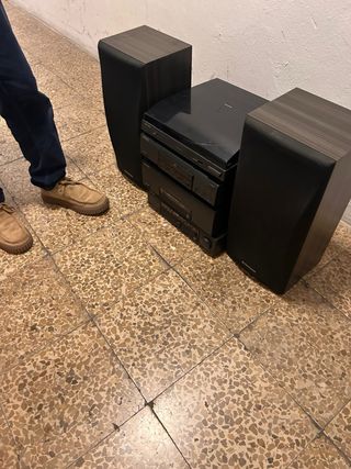 Cadena de sonido Pioneer con tocadiscos