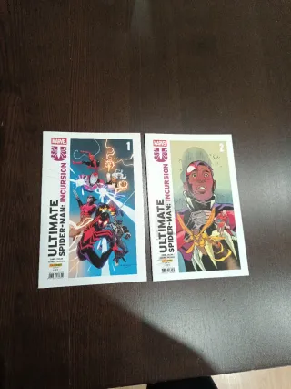Cómics Ultimate Spider-Man Incursión Marvel 1 y 2