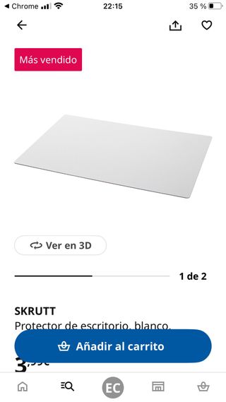 Escritorio/Consola/Tocador Madera y Blanco