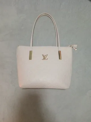 Bolso nuevo Ives San Laurent Blanco y Dorado
