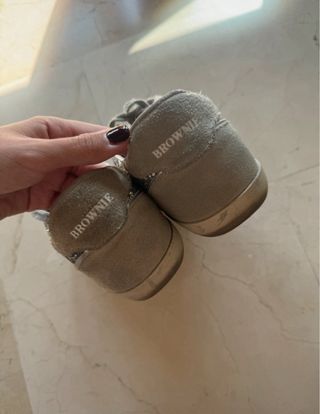 Zapatillas Brownie Brillo Plata