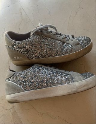 Zapatillas Brownie Brillo Plata