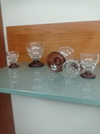 Bicchierini da liquore vintage, in vetro
