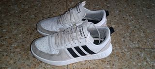 Zapatillas Adidas Blancas y Grises