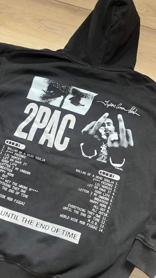 Sudadera 2PAC Pull&Bear Negra