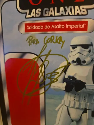 Star Wars David Santana Soldado Imperial firmado