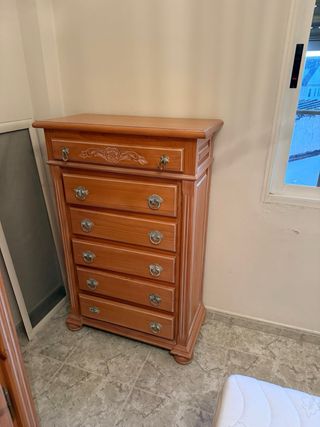 Dormitorio completo madera de pino provenzal