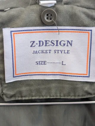 Parka Z-DESIGN verde militar con forro camuflaje