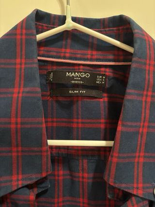 Camisa Mango cuadros hombre Talla M