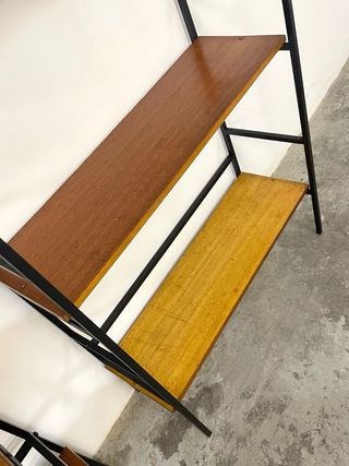 Pareja Estanterías Hierro y Madera. Década 50