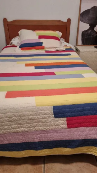Colcha Cama 105cm Multicolor