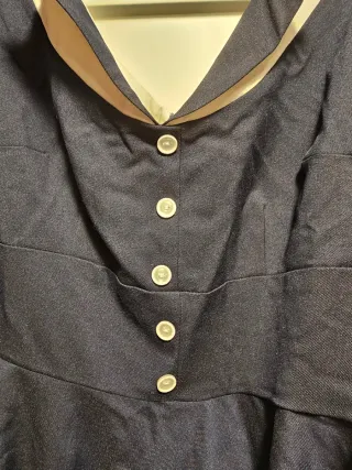 Vestido Pin Up Azul y Blanco