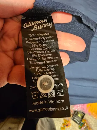 Vestido Pin Up Azul y Blanco