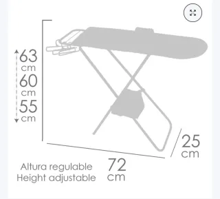 Tabla de planchar de juguete con plancha