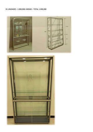 Pack Vitrinas Cristal Tienda/Hogar