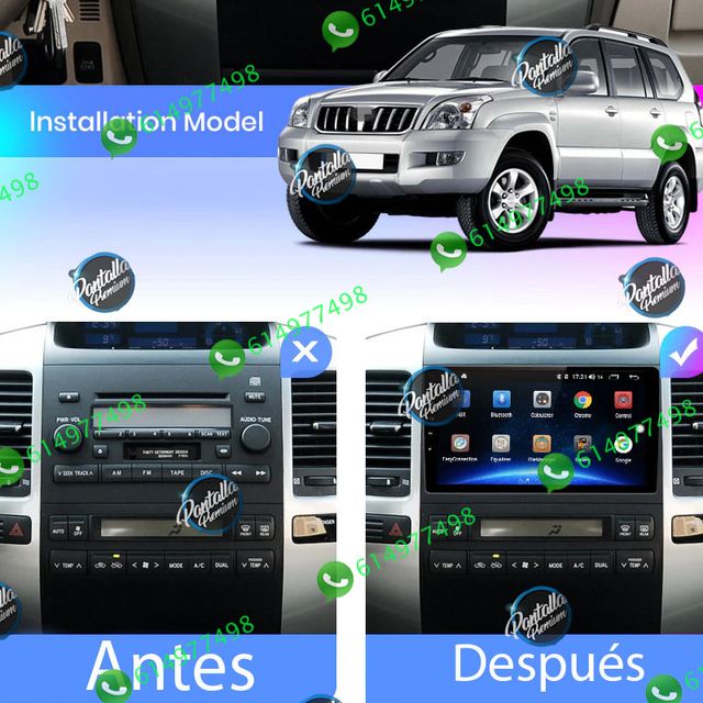 Radio Pantalla CARPLAY Toyota Land Cruiser Prado