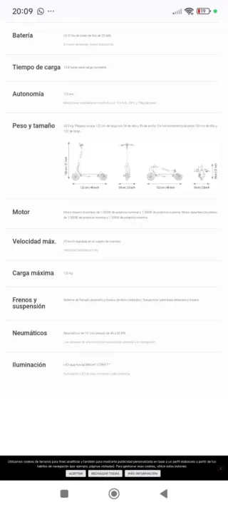 Patinete eléctrico Inokim OXO