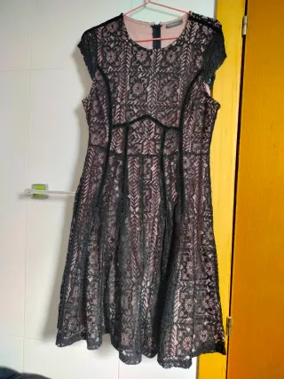 Vestido Jessica Negro/Rosa Talla 38