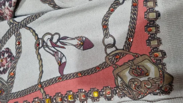 Chaqueta estampado de cadenas talla L