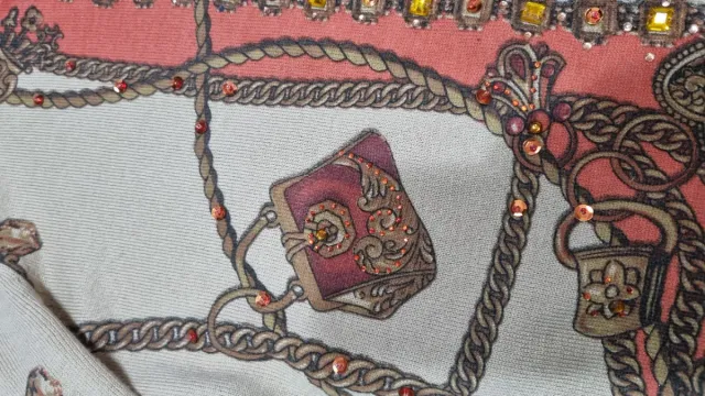 Chaqueta estampado de cadenas talla L