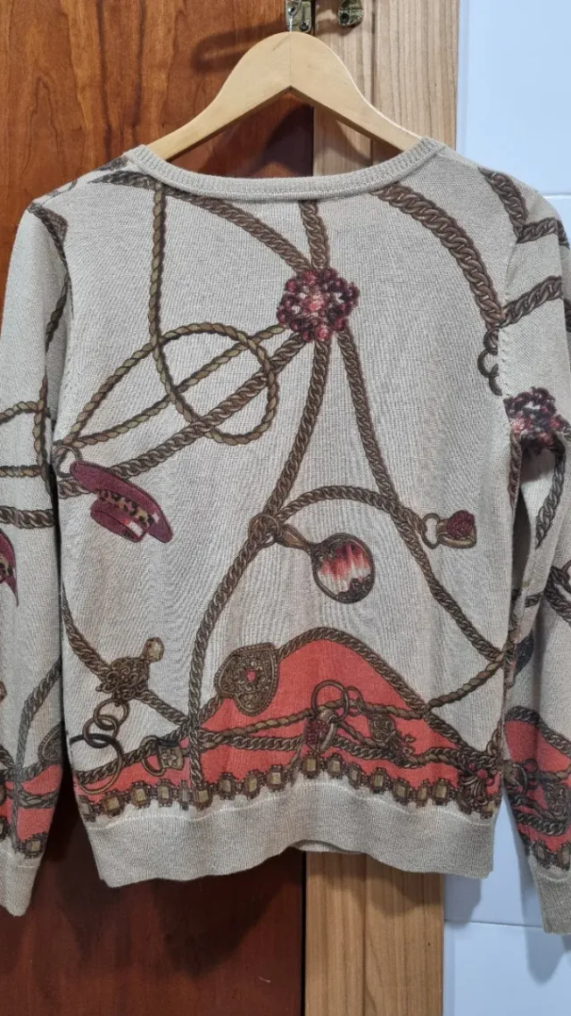 Chaqueta estampado de cadenas talla L