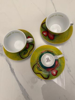 Tazze da colazione Egan con cuori