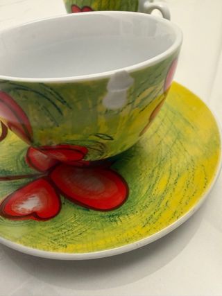 Tazze da colazione Egan con cuori