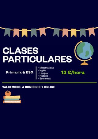 CLASES PARTICULARES PRIMARIA Y ESO