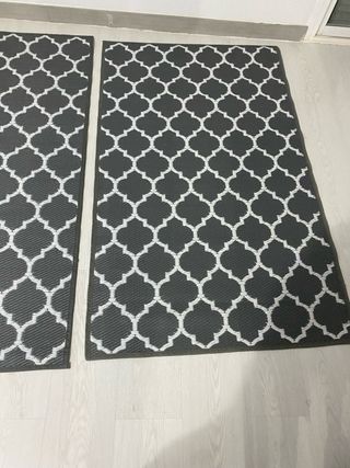 2 Alfombras Geométricas 156x91 cm