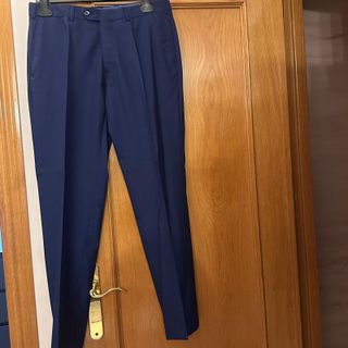 Traje Massimo Dutti azul talla 42 (una puesta)