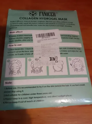 Fanicer Mascarilla Hidrogel Colágeno