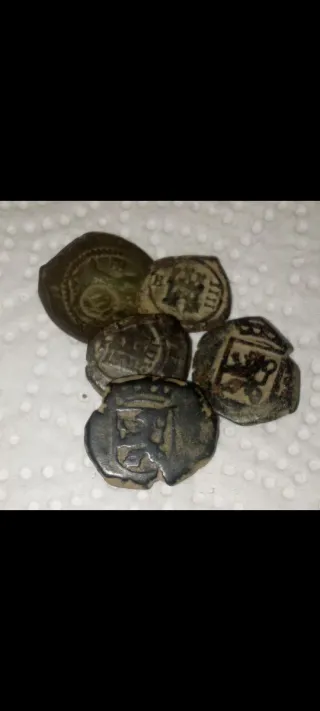 Lote 5 monedas antiguas
