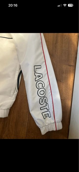 Conjunto Chándal Lacoste Sport Blanco y Negro