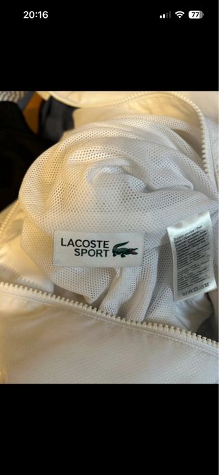 Conjunto Chándal Lacoste Sport Blanco y Negro