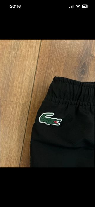 Conjunto Chándal Lacoste Sport Blanco y Negro