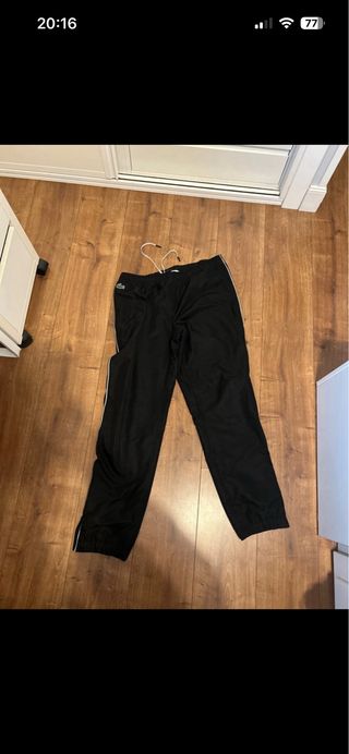 Conjunto Chándal Lacoste Sport Blanco y Negro